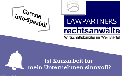 CORONA-INFO-SPEZIAL – Ist Kurzarbeit für mein Unternehmen sinnvoll?